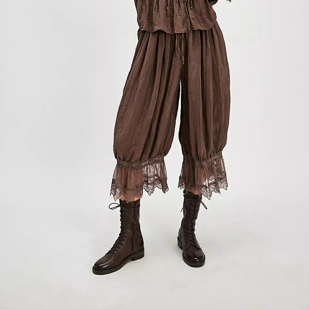 Lace Patchwork Lantern Pant
