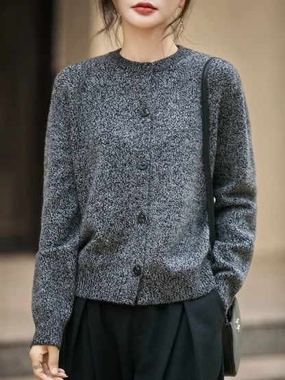 | Chunky-Knit Alpaca-Blend Cardigan