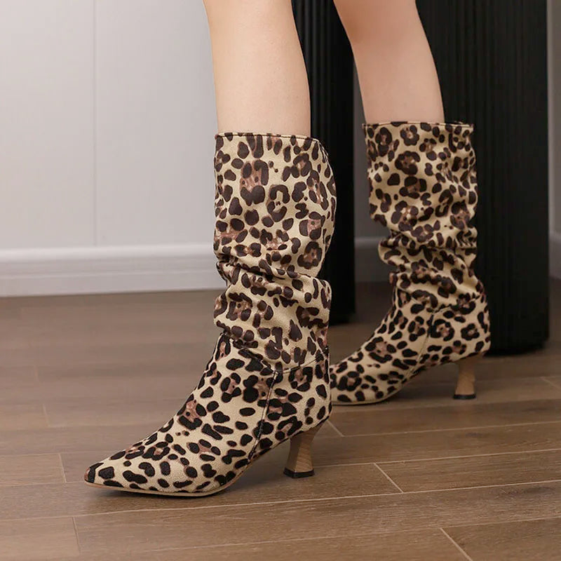 | Mid-Calf Heel Boots