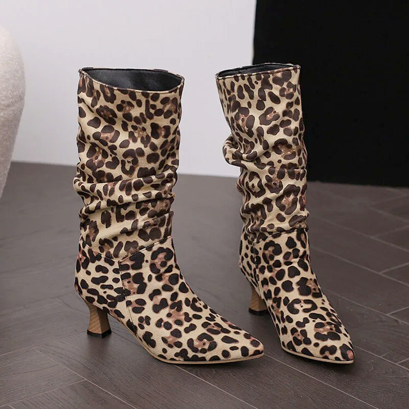 | Mid-Calf Heel Boots