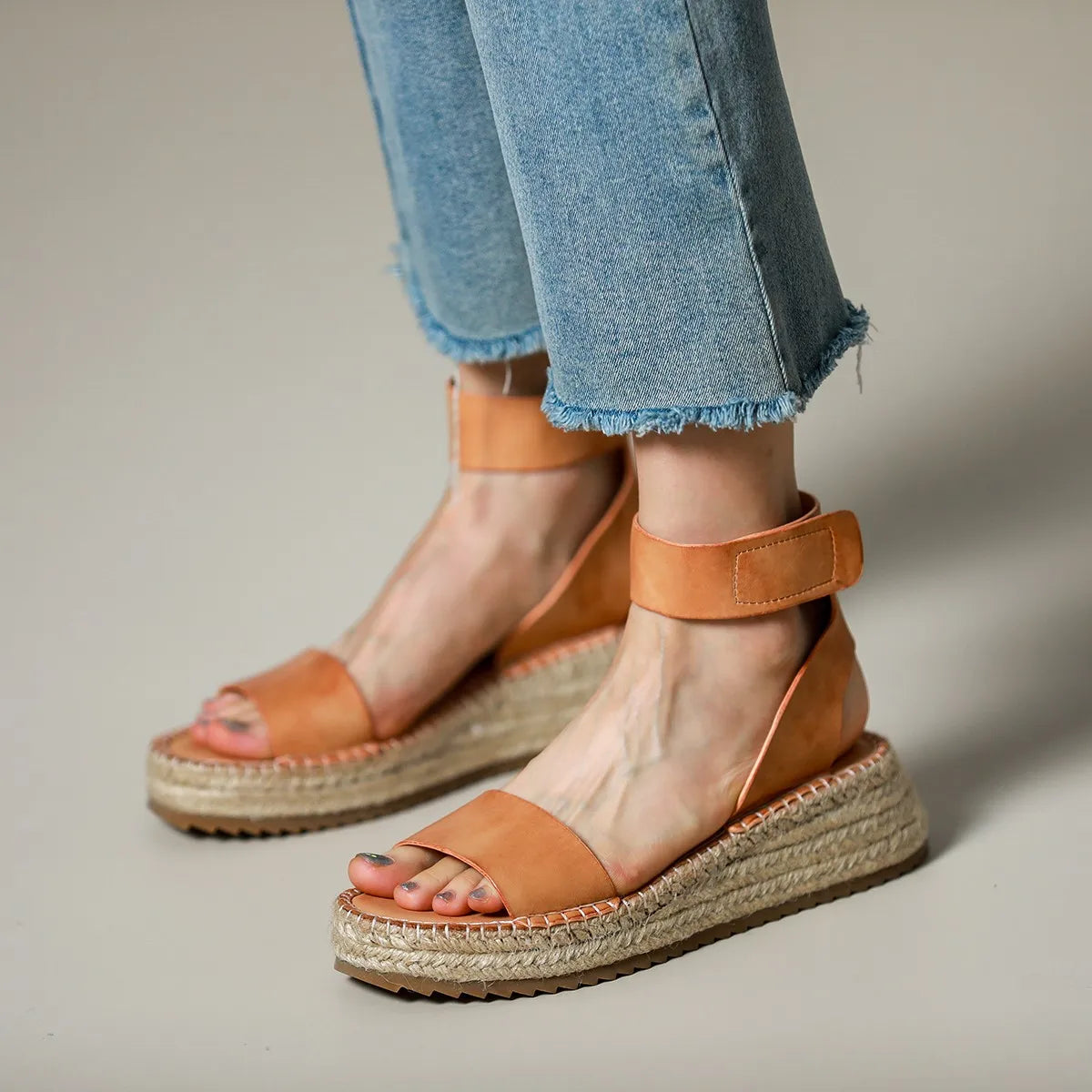 | Women's Leather Strap Sandals