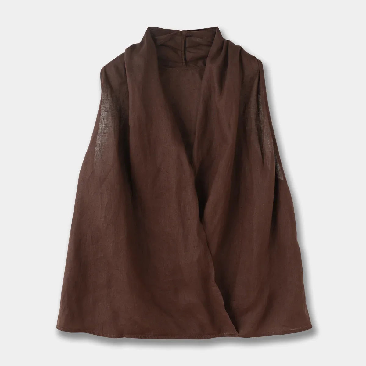 | Drape Linen Vest