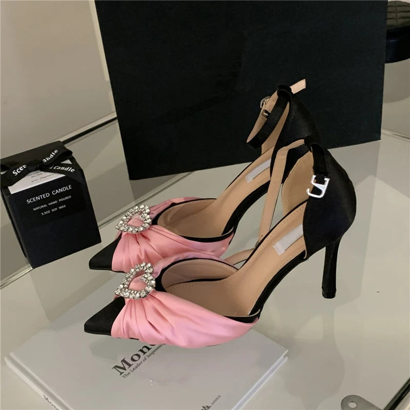 Buckle Strap Party Prom Strippers Mule Sandals for Women