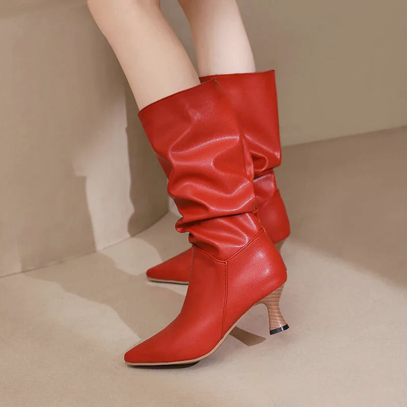 | Mid-Calf Heel Boots