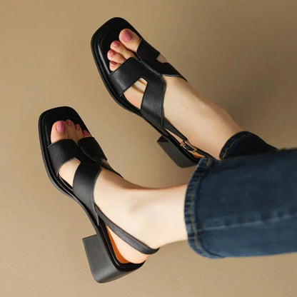 | Leather Heeled Sandals