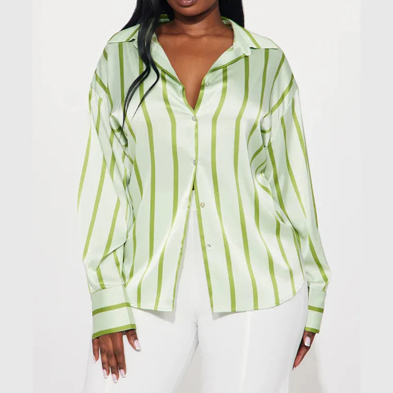 | Satin Stripe Shirt