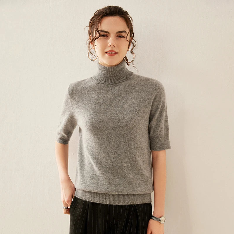 | Cashmere Turtleneck Tee