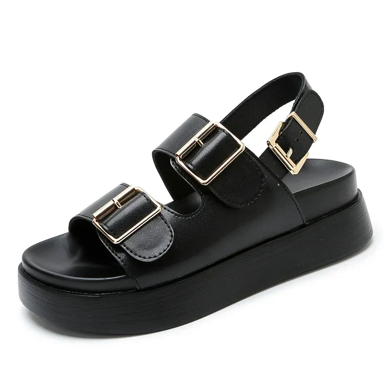 | Leather Platform Sandal