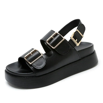| Leather Platform Sandal