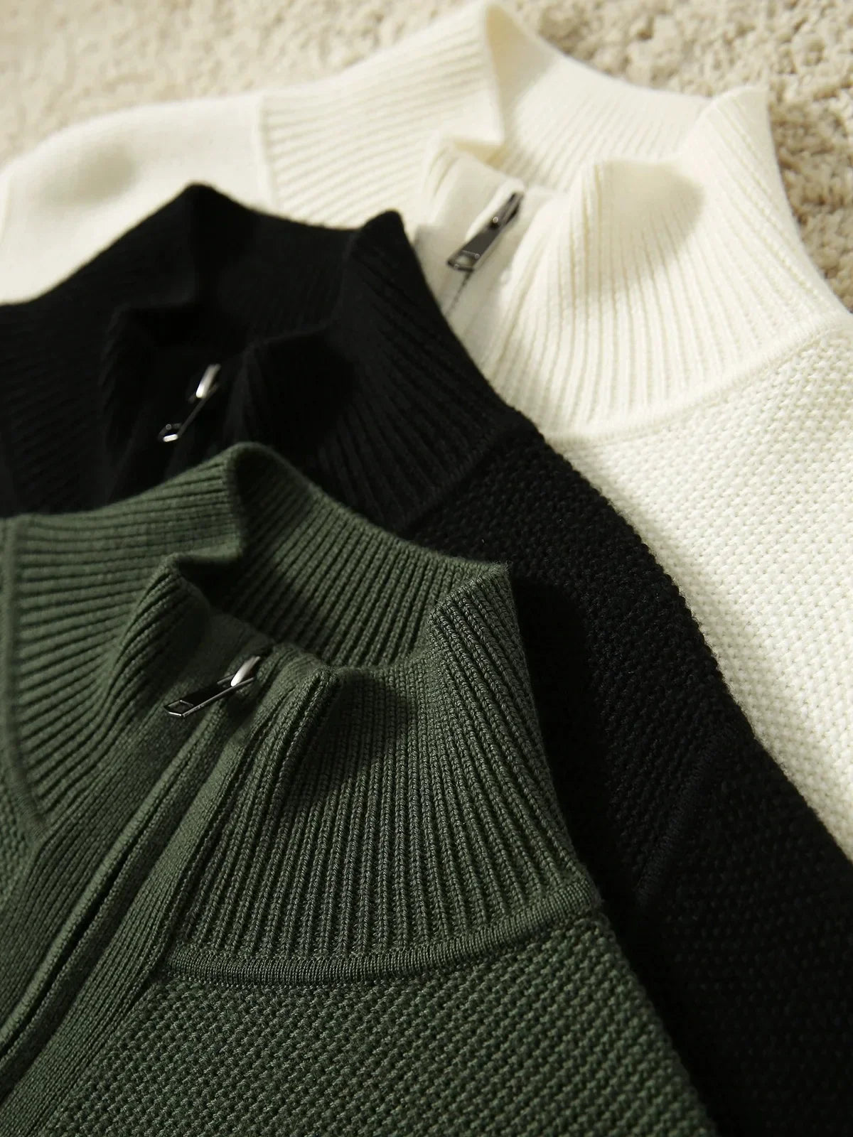| Wool Zip Cardigan