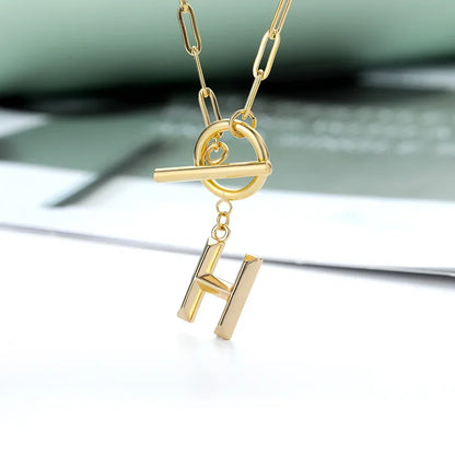 The Initial Toggle Necklace