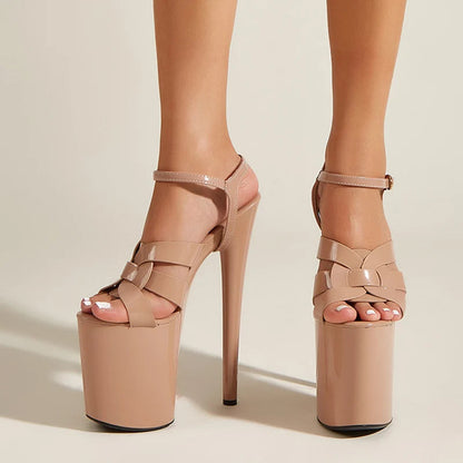 Sexy Runway 20CM Extreme High Heels Pole Dance Shoes