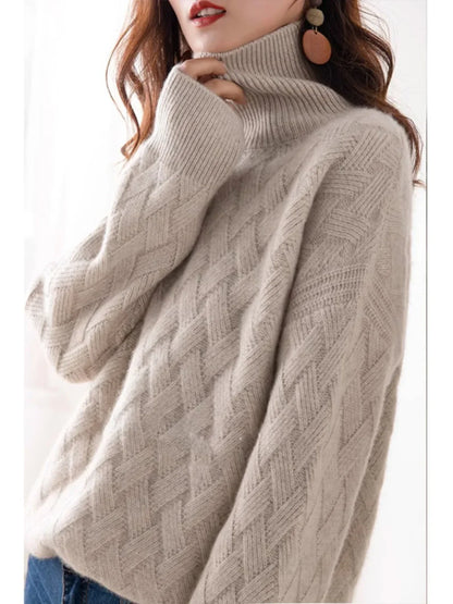 | Cable Turtleneck Sweater