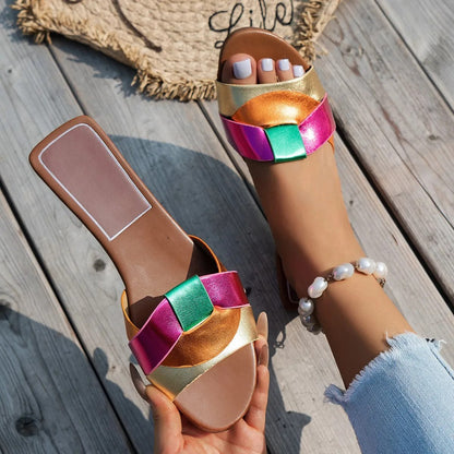 | Flat Buckle Sandals