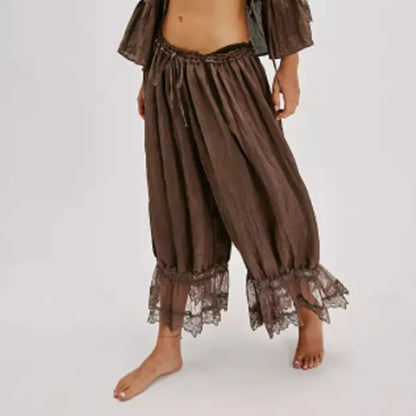 Lace Patchwork Lantern Pant