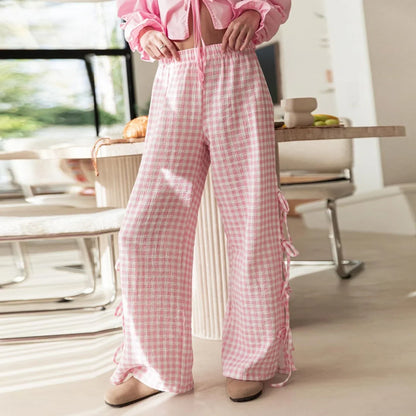 | Checkered Cotton Trousers