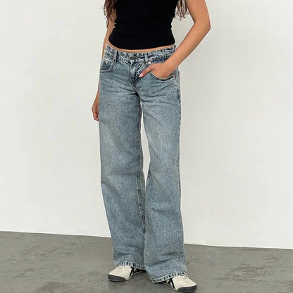 | Low-Waist Denim Pants