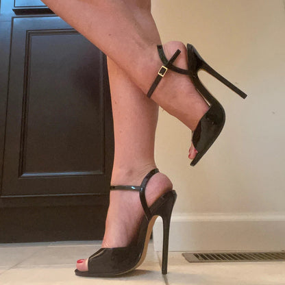 Summer Peep Toe Stiletto Sandals for Women