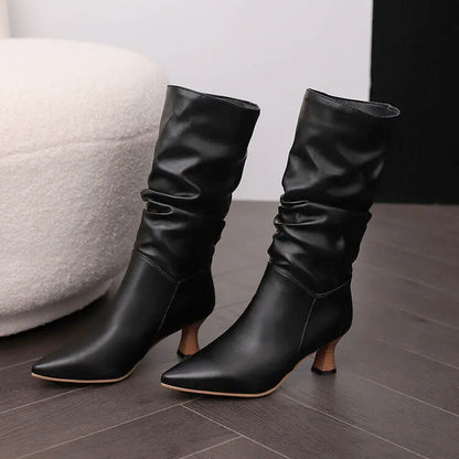 | Mid-Calf Heel Boots