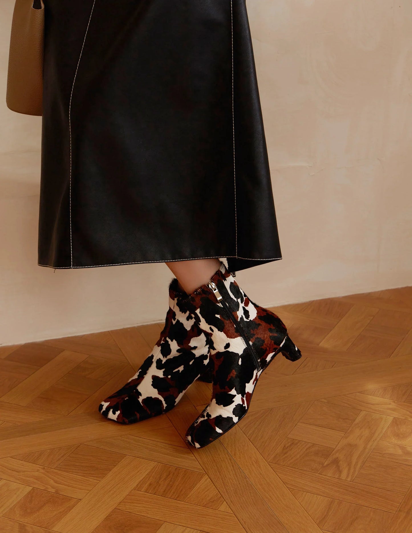 | Calf Hair Ankle Boots