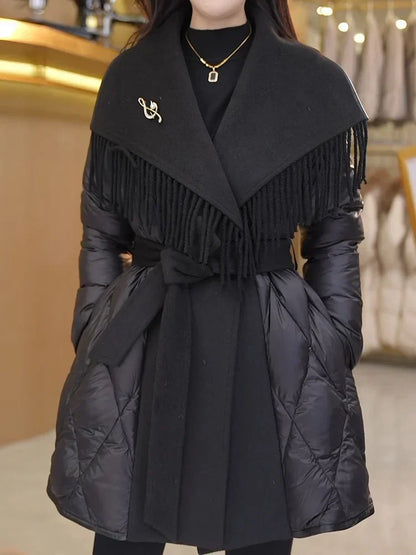 | Fringe Down Coat