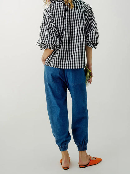 | Puffed Cotton Blouse