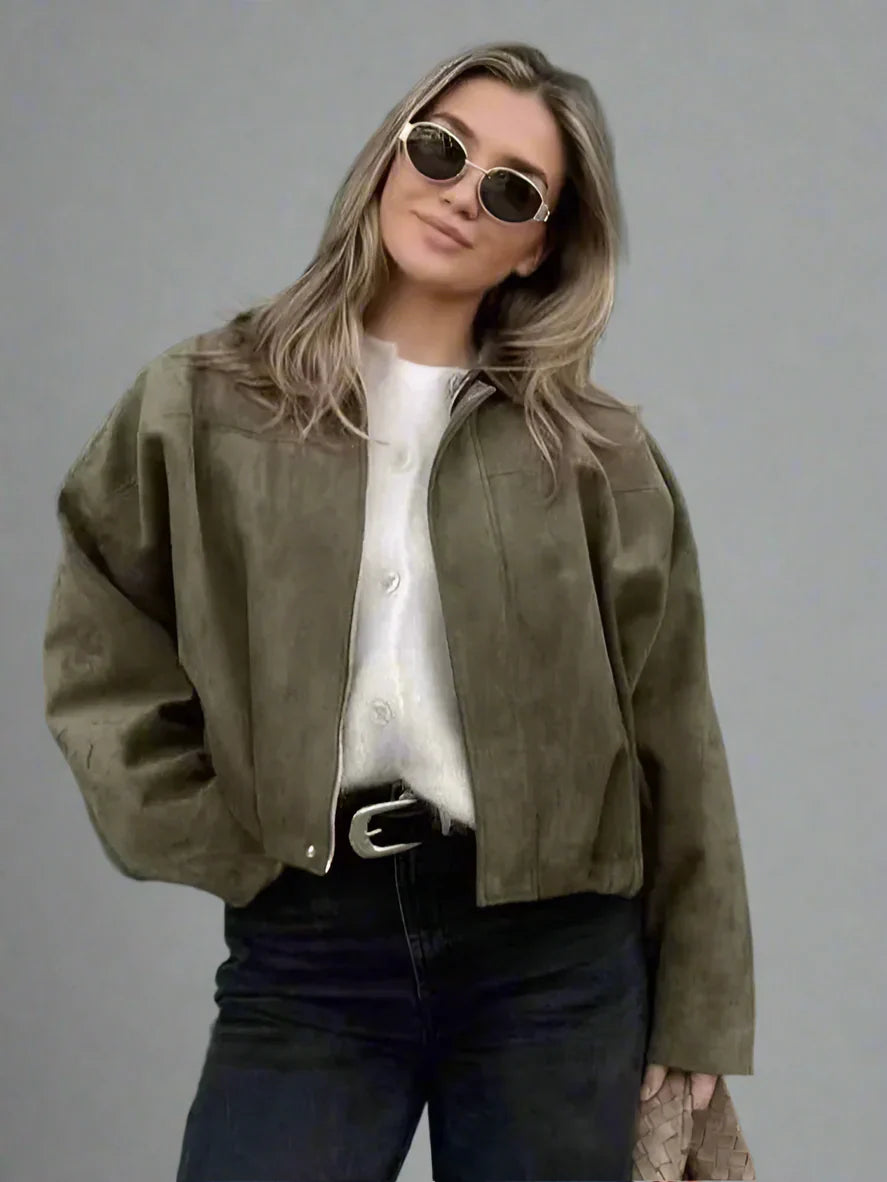 | Women's Suede Bomber