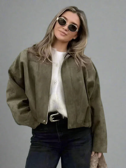 | Women's Suede Bomber