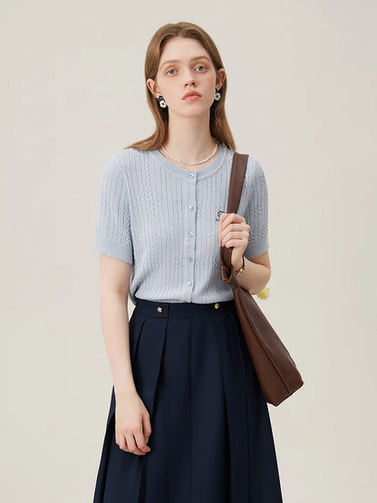 Summer Linen Casual Knit Cardigan