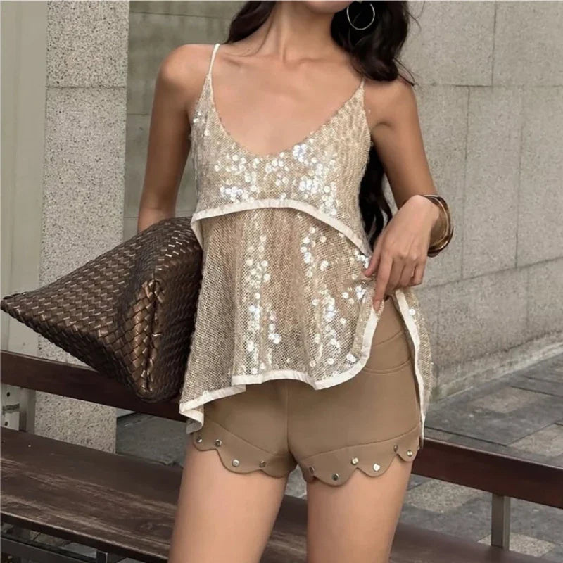 Karine Sequined Top