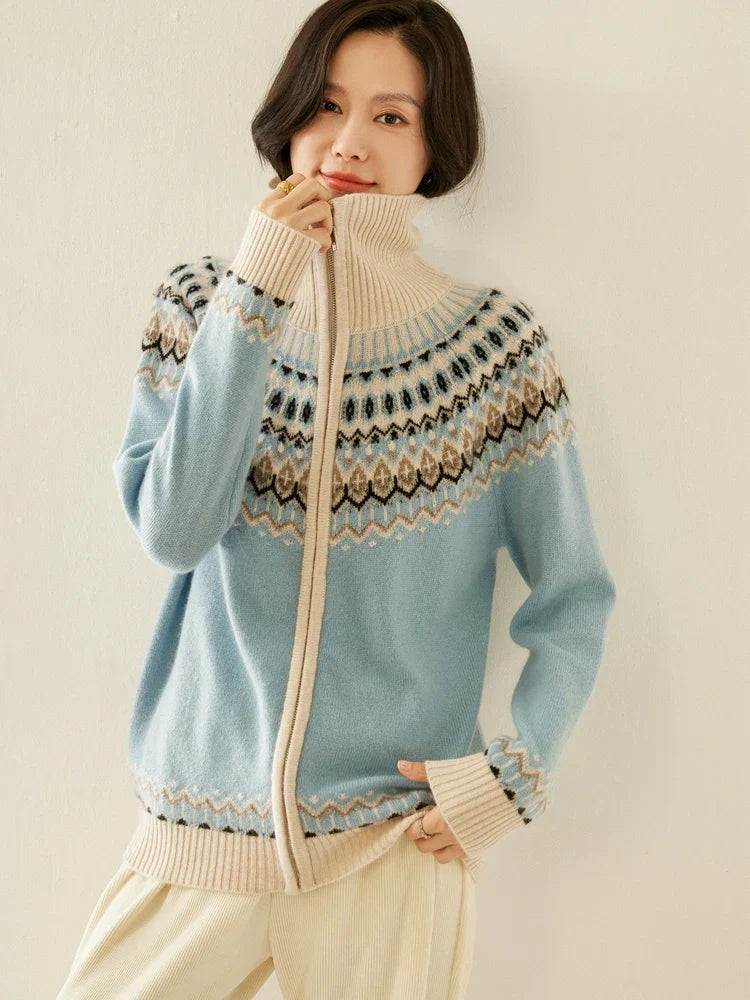 | Cashmere Zip-Up