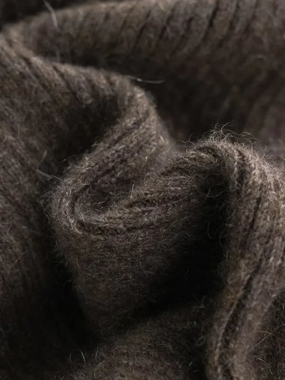 | Wool Knitted Wide Leg Pants