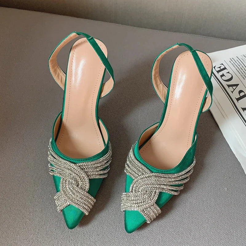 Spring Autumn Thin High Heels Ladies Sandals 11CM