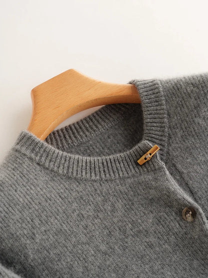 | Cashmere Button Cardigan