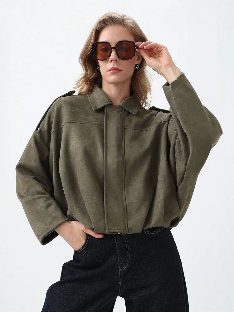 | Women's Suede Bomber