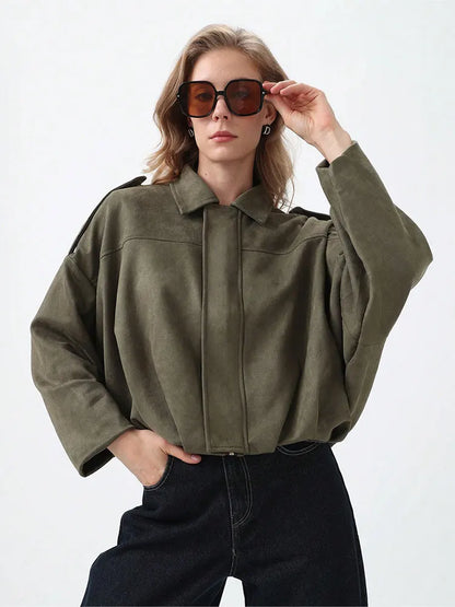 | Women's Suede Bomber