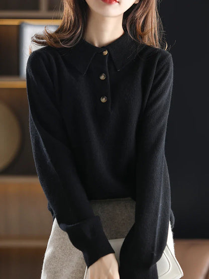 | Wool Polo Sweater