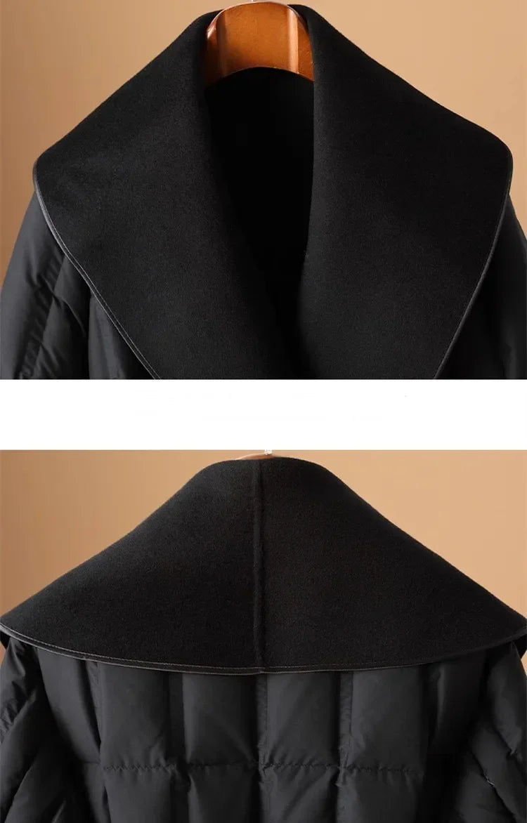 | Wool-Collar Down Coat