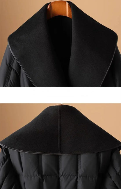 | Wool-Collar Down Coat