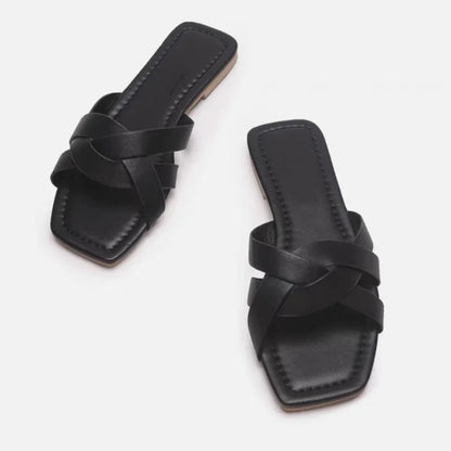 | Woven Slide Sandals