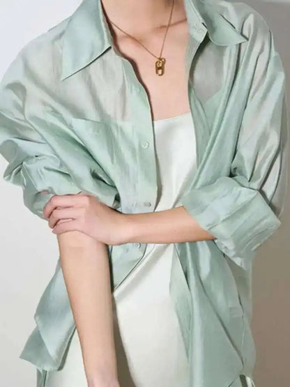 | Silk Poplin Blouse