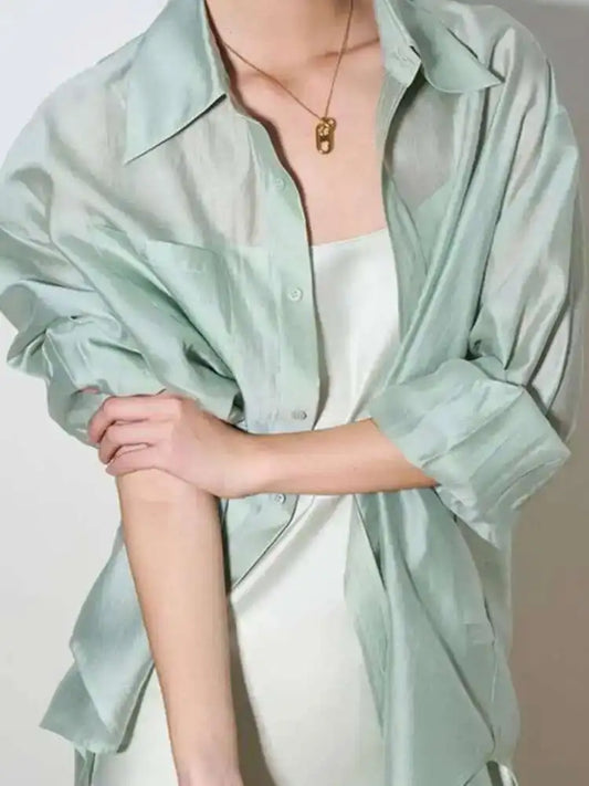 | Silk Poplin Blouse