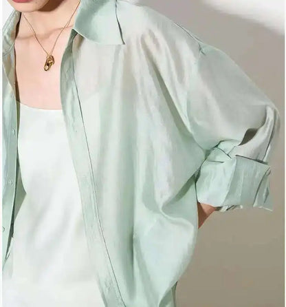 | Silk Poplin Blouse