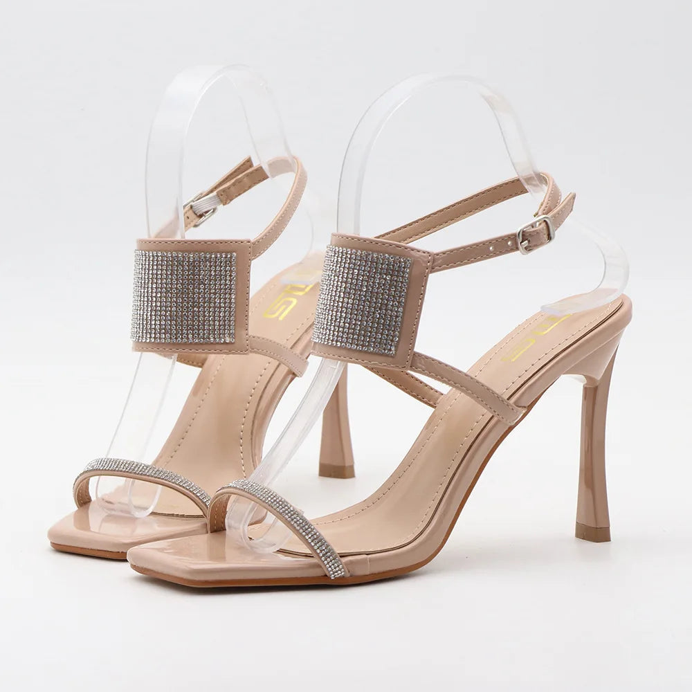 New elegant high-heeled sandals for summer