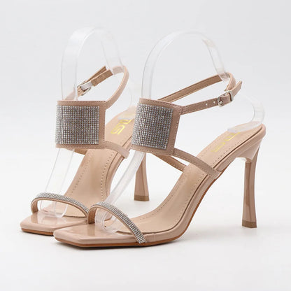 New elegant high-heeled sandals for summer