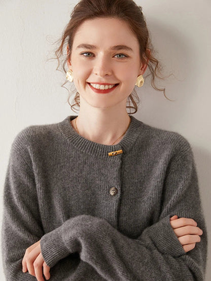 | Cashmere Button Cardigan