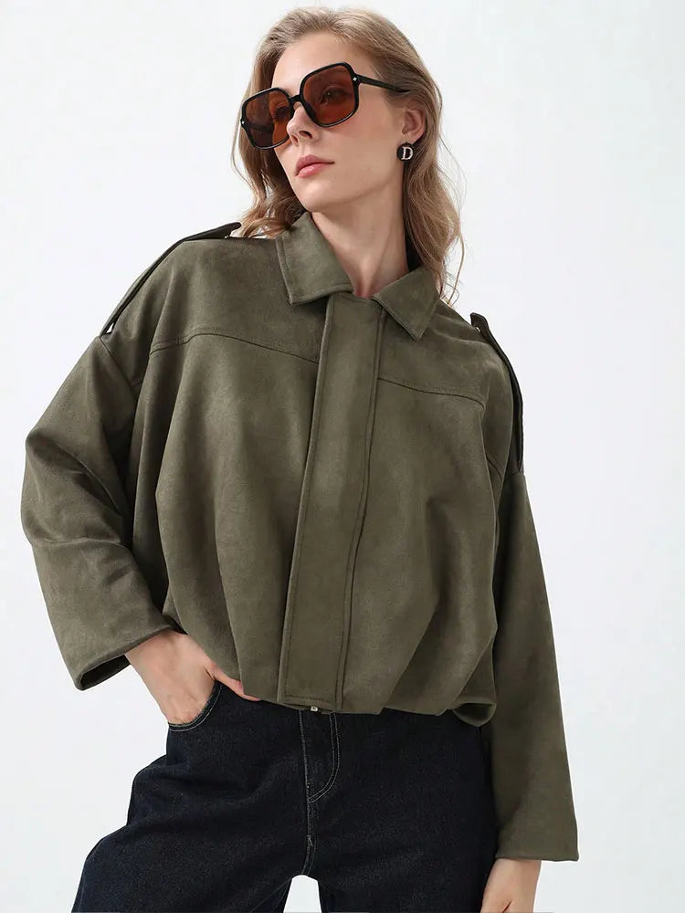 | Women's Suede Bomber