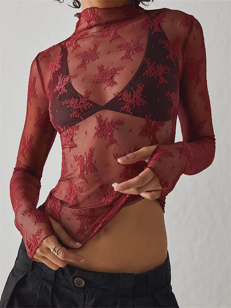 | Lace Transparent Top