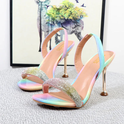 Summer Colored Stiletto Sandals for Women