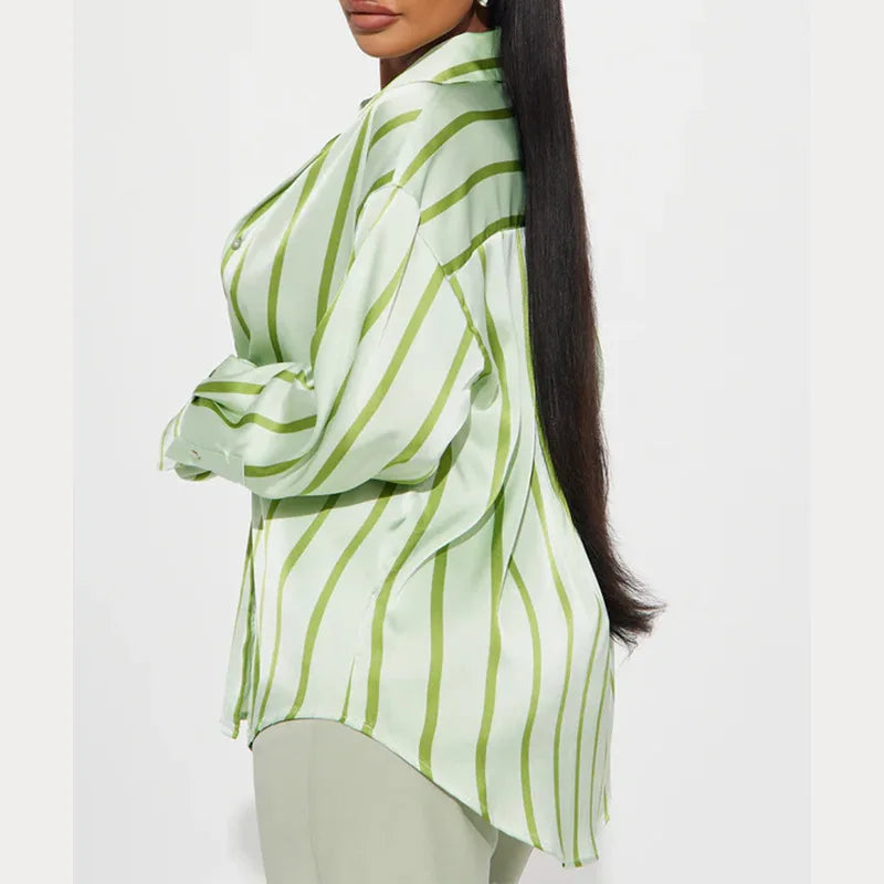 | Satin Stripe Shirt